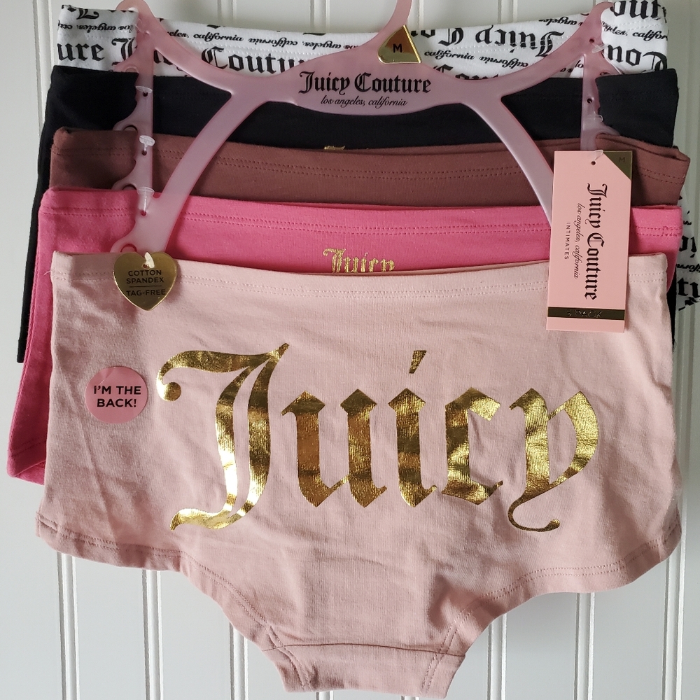 Juicy Couture Panties 5pk Women's Sz M